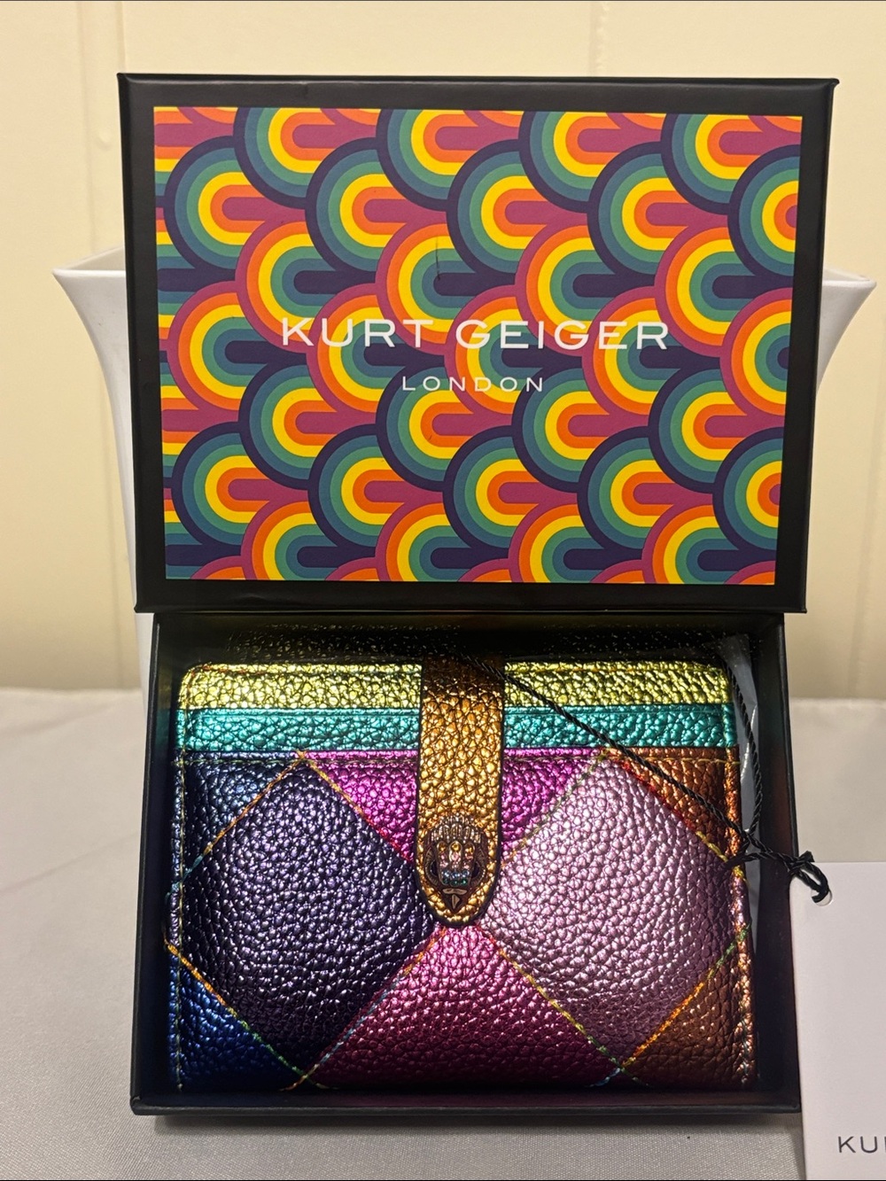 NWT / NIB Kurt Geiger London Multi Card Kensington P Wallet - Rare! Sold Out!